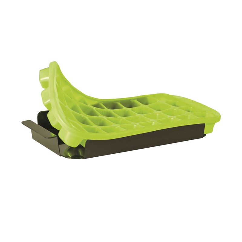 Avanti - 32 Cup Flexible Ice Cube Tray with Base Tray - Green