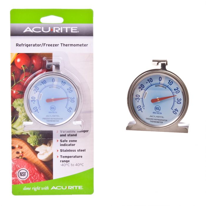 Acurite - Dial Style Refrigerator/Freezer Thermometer
