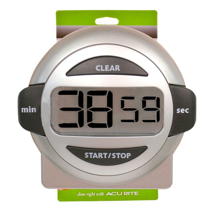 Acurite - Digital Timer 100 Minutes – STEEL & GLASS