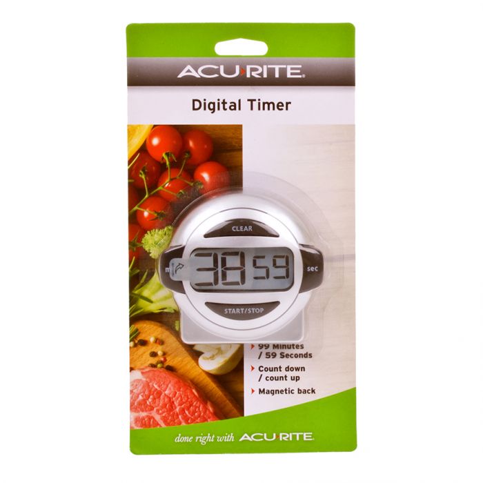 Acurite - Digital Timer 100 Minutes – STEEL & GLASS
