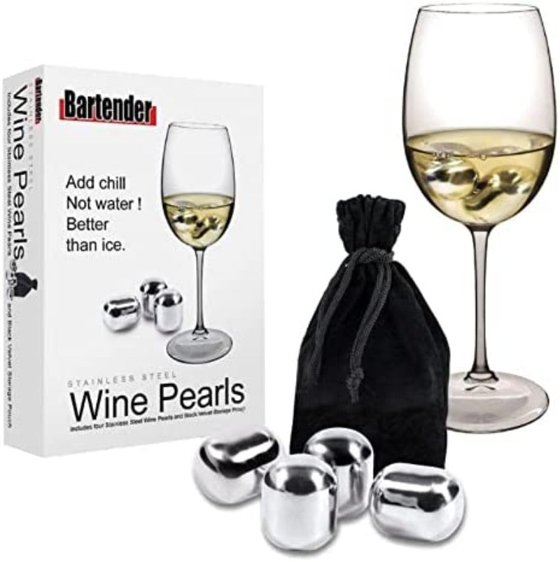 Avanti - Wine Pearls with Velvet Pouch in Magnetic Box - Set of 4