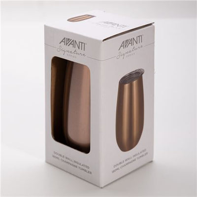Avanti - Double Wall Insulated Champagne Tumbler 180ml - Rose Gold