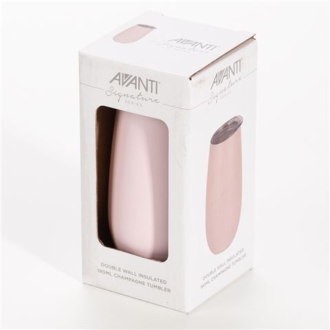 Avanti - Double Wall Insulated Champagne Tumbler 180ml - Pink