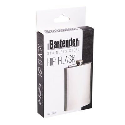 Bartender - S/S Hip Flask 8oz/236ml