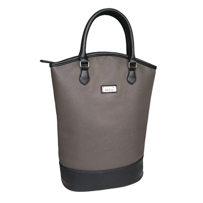 Sachi - Insulated Two Bottle Wine Tote - Charcoal