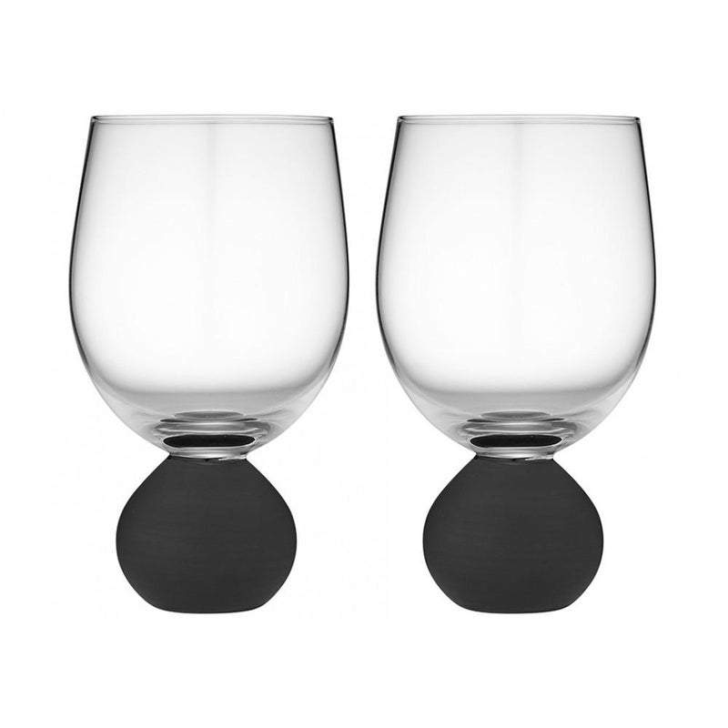 Tempa Astrid - Matte Black 2pk Wine Glass