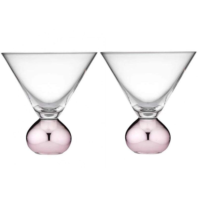 Tempa Astrid - Rose 2pk Martini Glass
