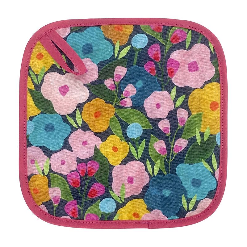 Annabel Trends - Pot Holder – Linen – Spring Blooms