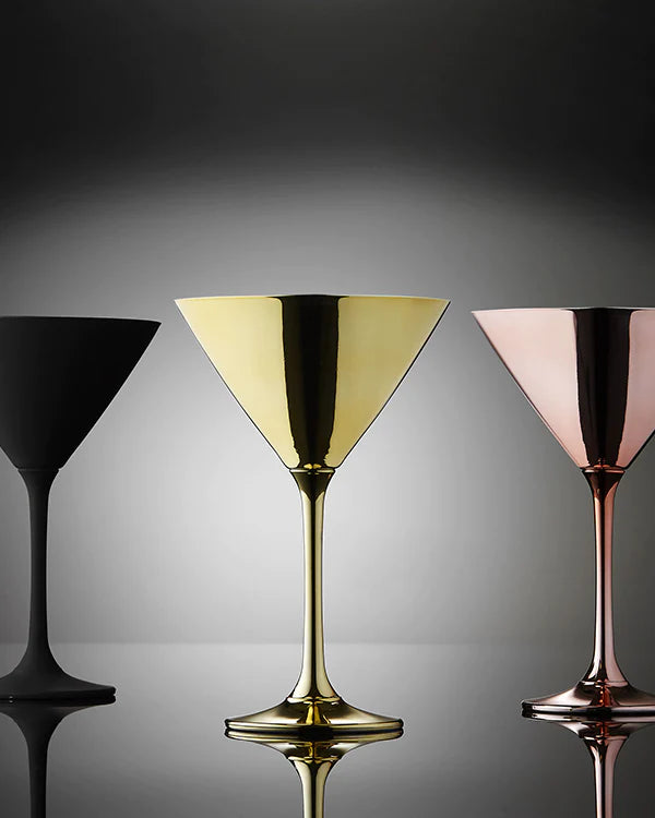 Tempa Aurora - Gold 2pk Martini Glass