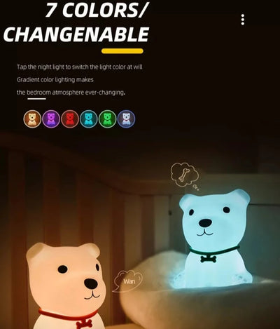 LED Silicone Touch Lamp - PUPPY DOG