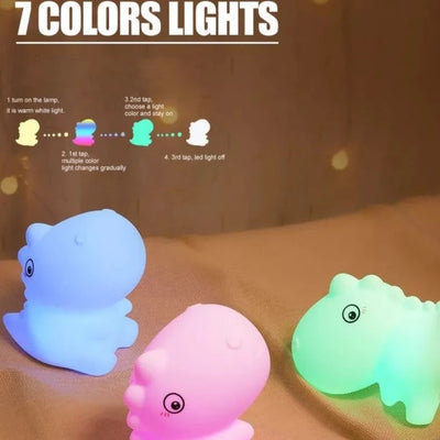 LED Silicone Touch Lamp - DINOSAUR