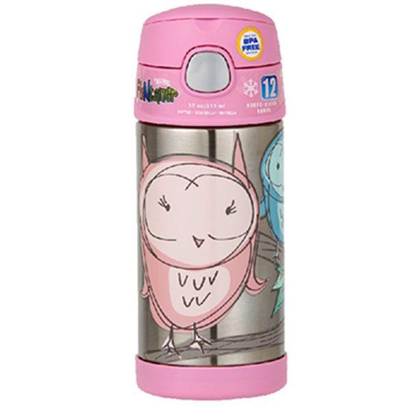 Thermos FUNtainer - Vacuum Insulated Drink Bottle 355ml Owl