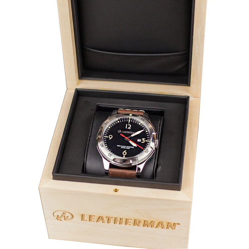 Leatherman - Limited Edition Brown leather Timepiece - Swiss Made